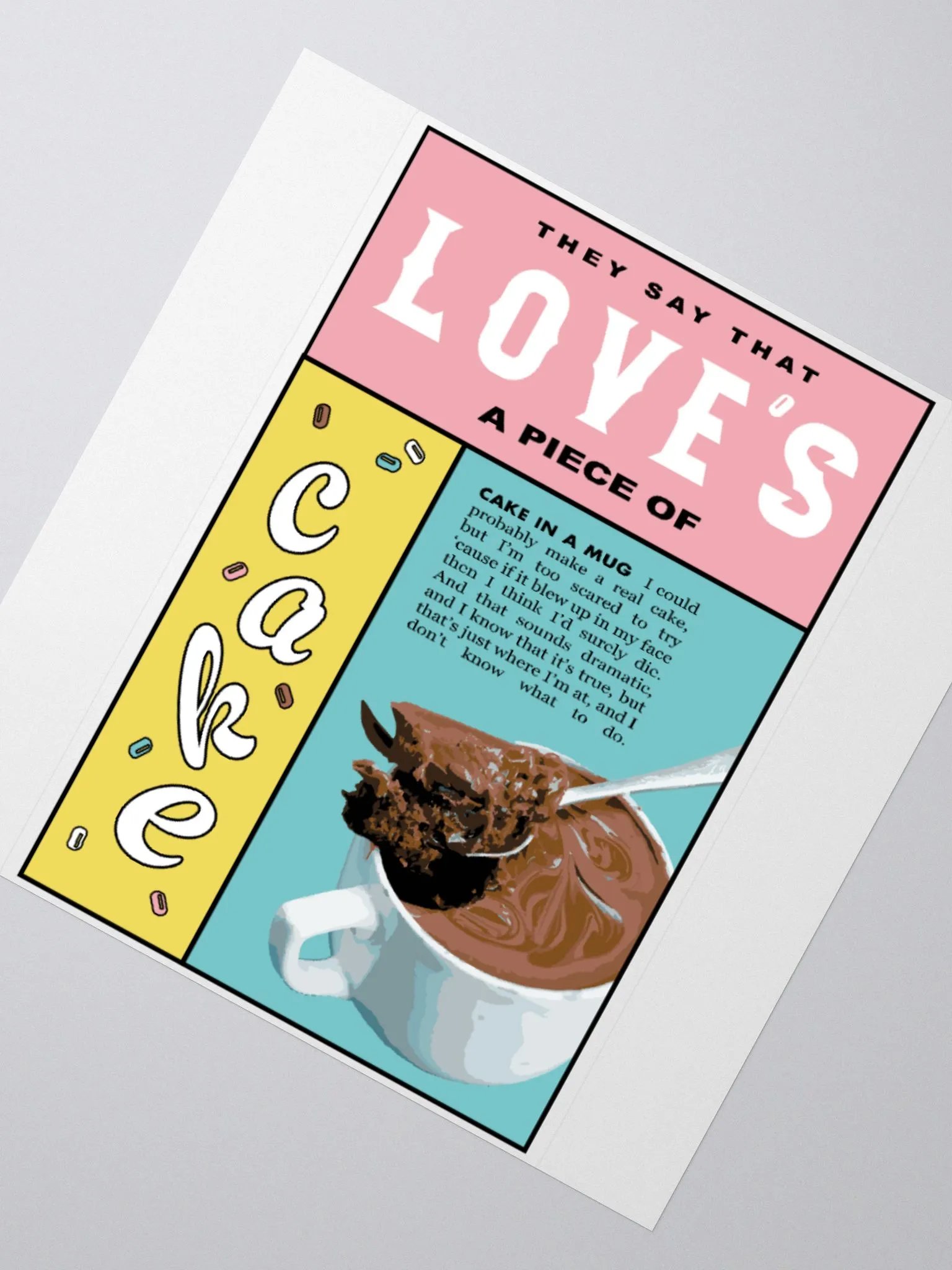 Cake in a Mug Sticker product image (2)