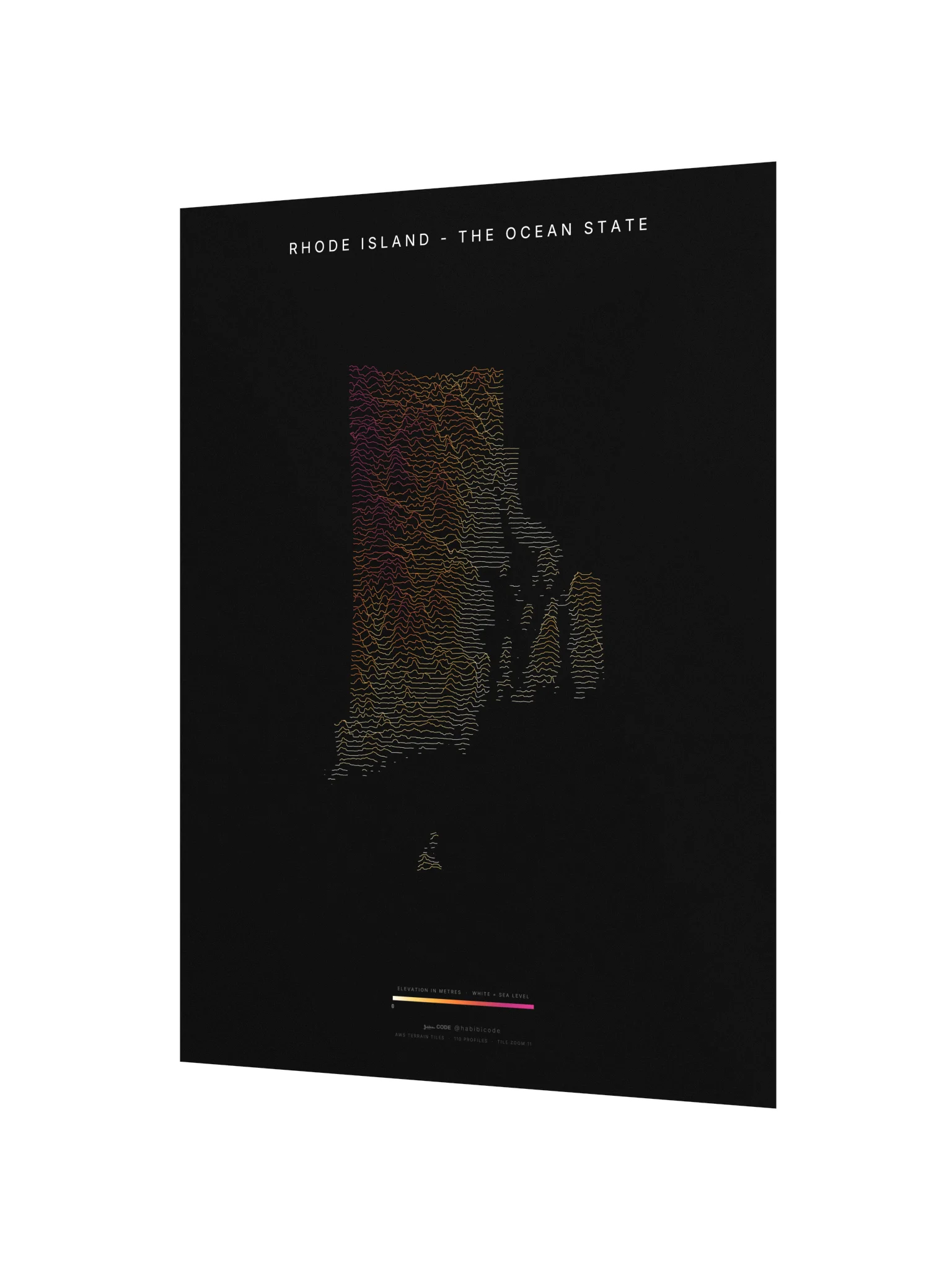 Ridgeline Poster - Rhode Island product image (2)