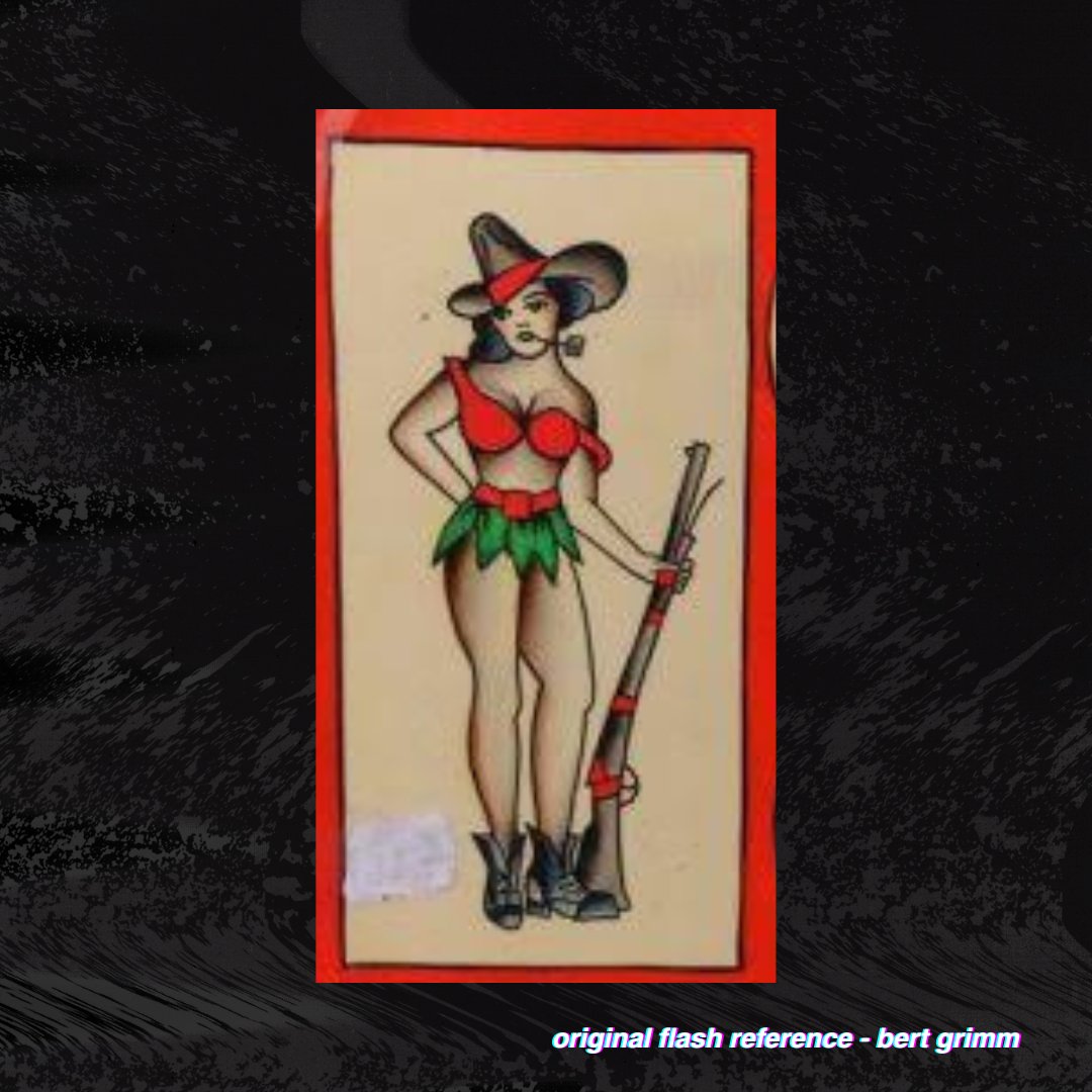 Bert Grimm Cowgirl with Pipe and Rifle Pin Up Pattern product image (3)