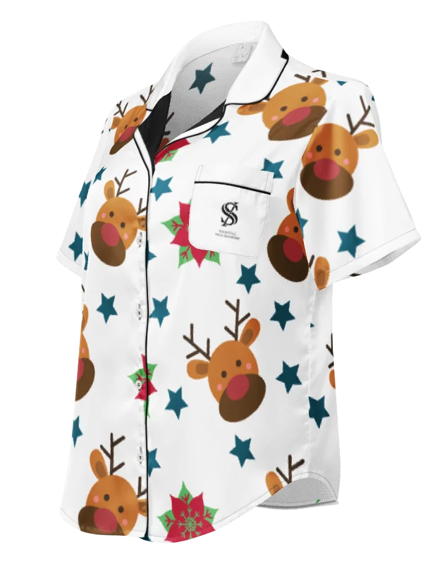 All-Over Print Women’s Pajama Top product image (3)