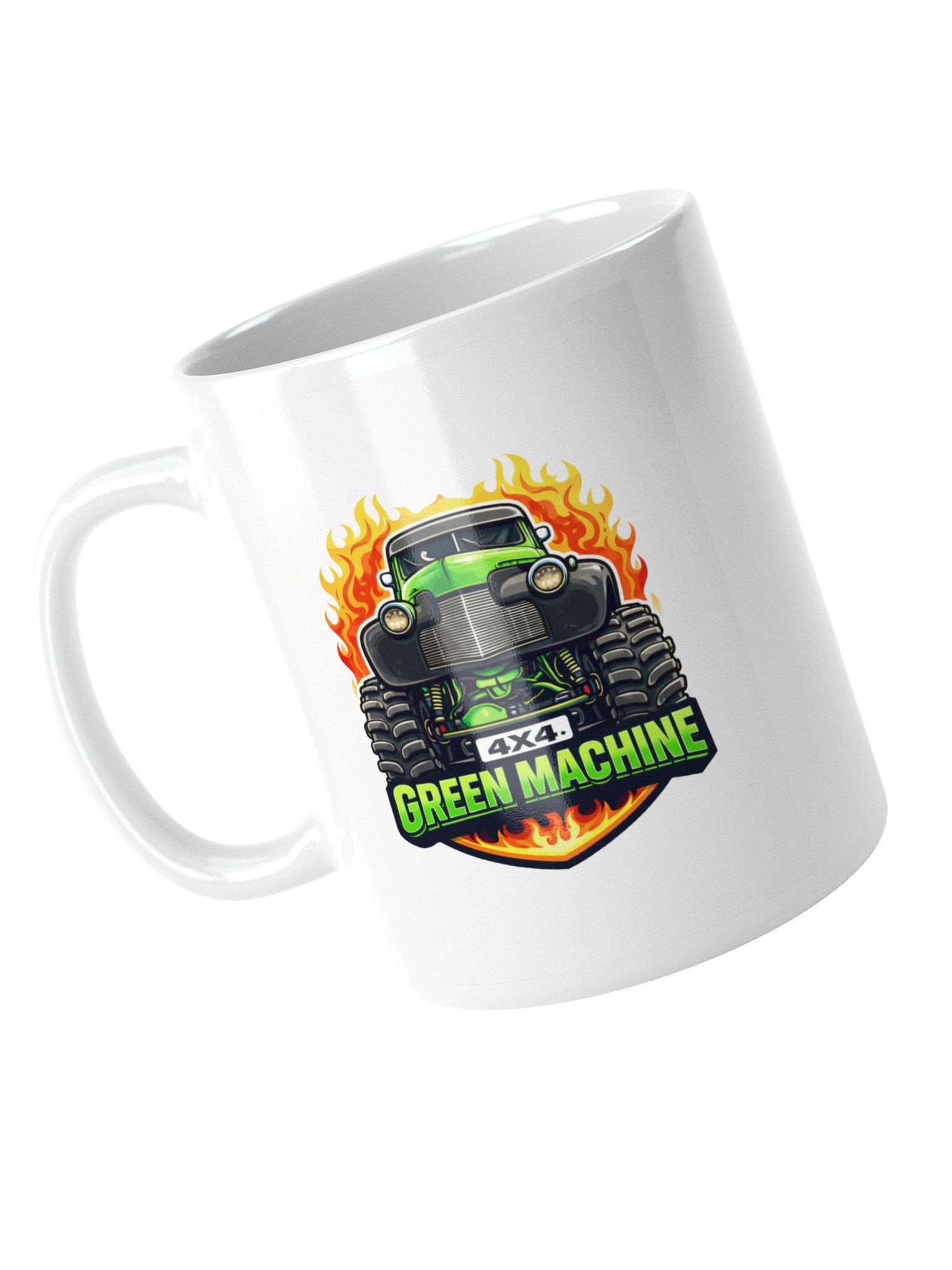 Flaming Green Machine Mug product image (4)