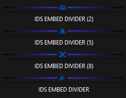 Royal Blue Embed Divider Bars product image (1)