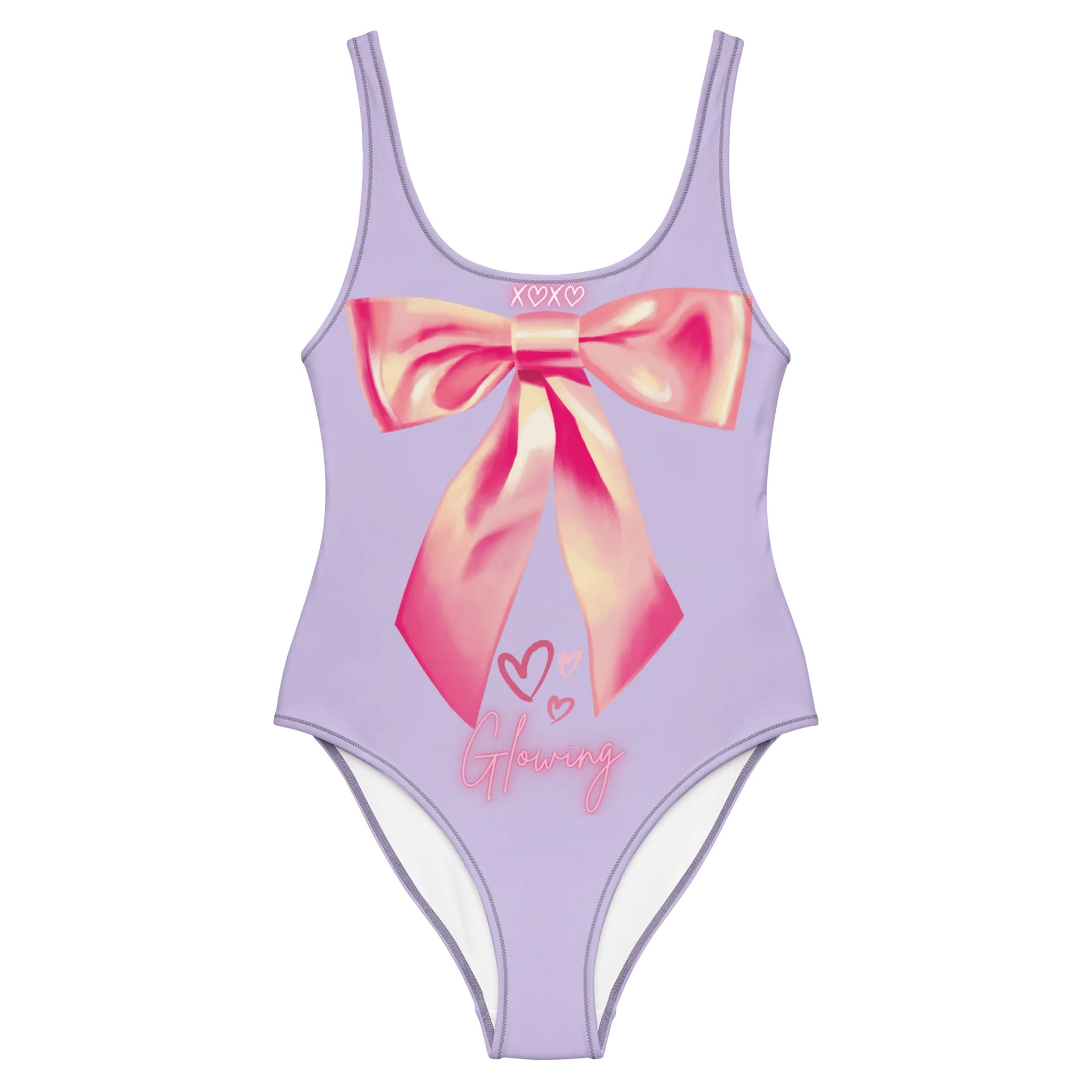 🎀 Glowlita "Berry Bow" Violet Blush One-Piece product image (1)
