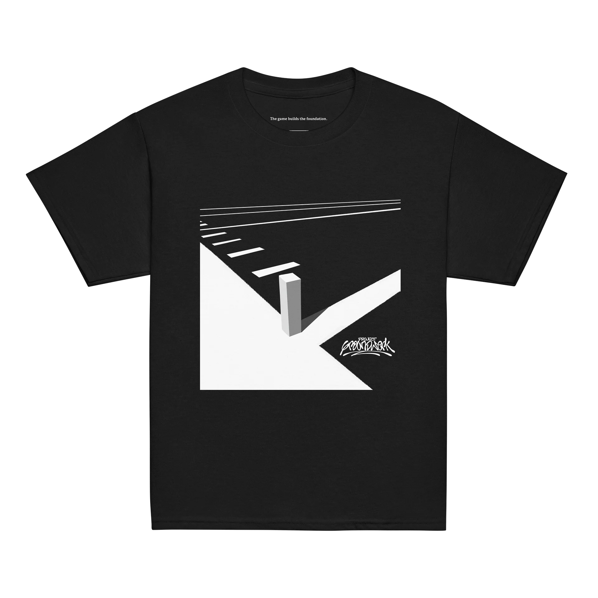 Football Lines Youth Classic Black Tee product image (1)
