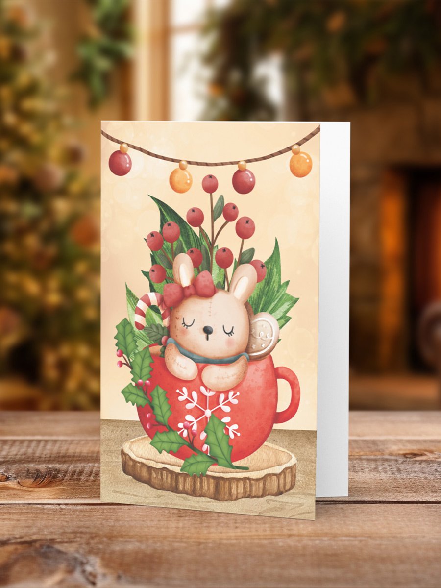 Bunny Cocoa Christmas Cutie Card product image (1)