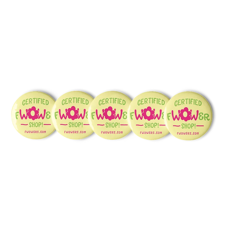 Certified fWOWer Shop! Buttons Yellow (Set of 5) product image (1)
