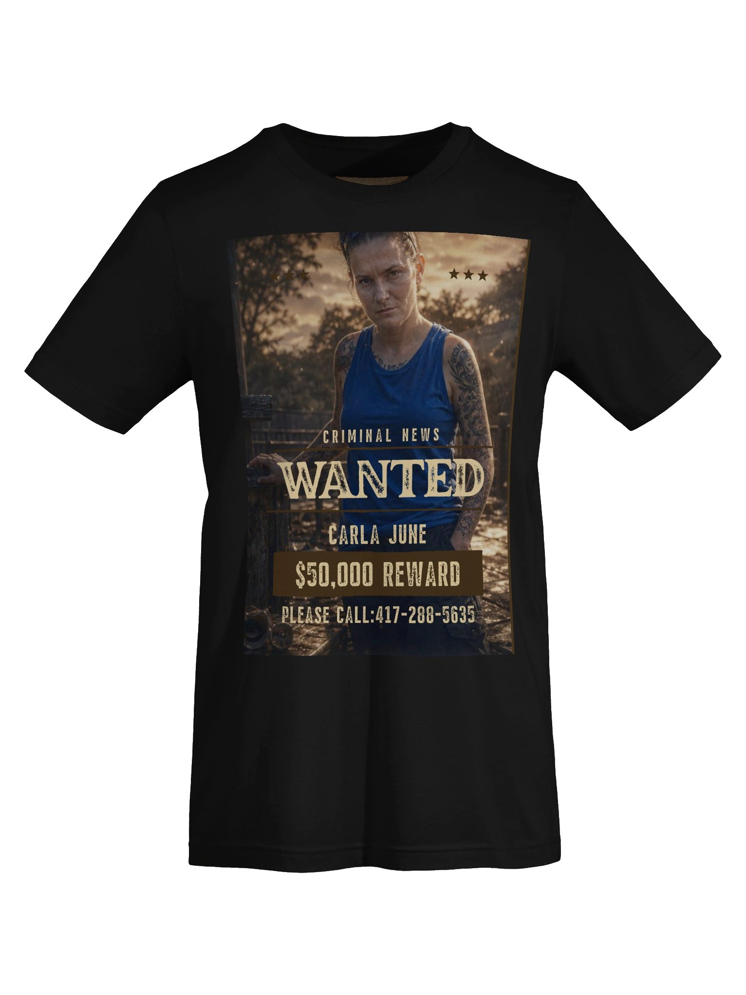 Carla June Wanted Poster Tee product image (5)