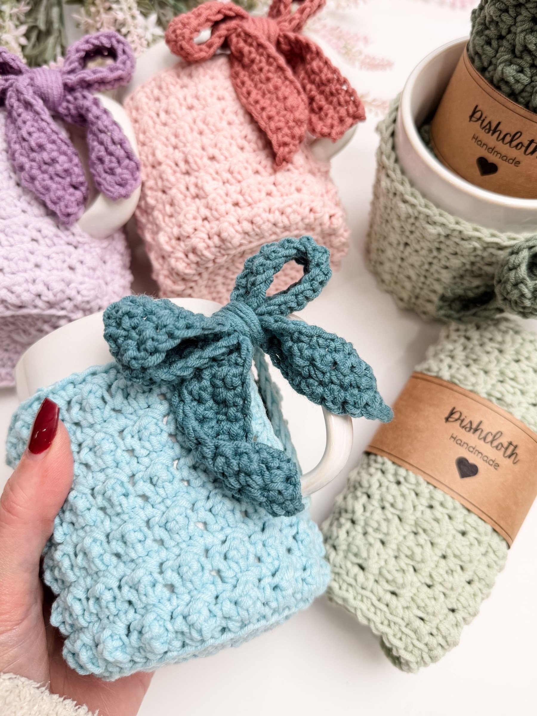 Winterberry Mug Cozy Crochet pattern product image (3)