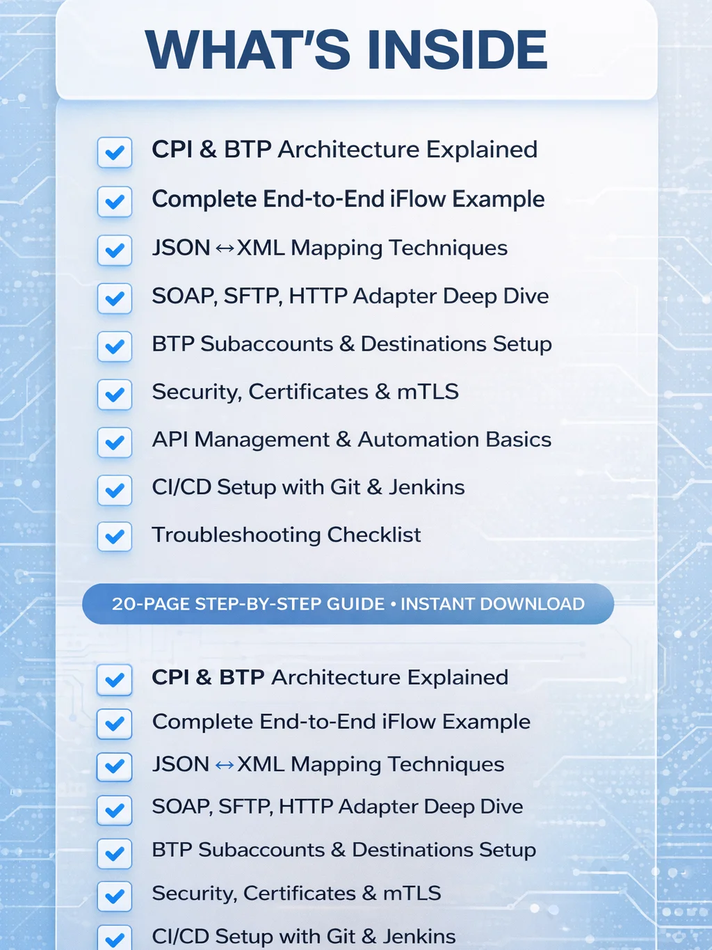 SAP Cloud Integration Comprehensive Guide (CPI & BTP) — 20-Page Step-by-Step Tutorial product image (3)