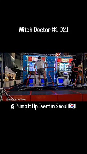Almost everybody from the Step Machine Tournament already left for dinner, so the machine was on free play for everybody to e...