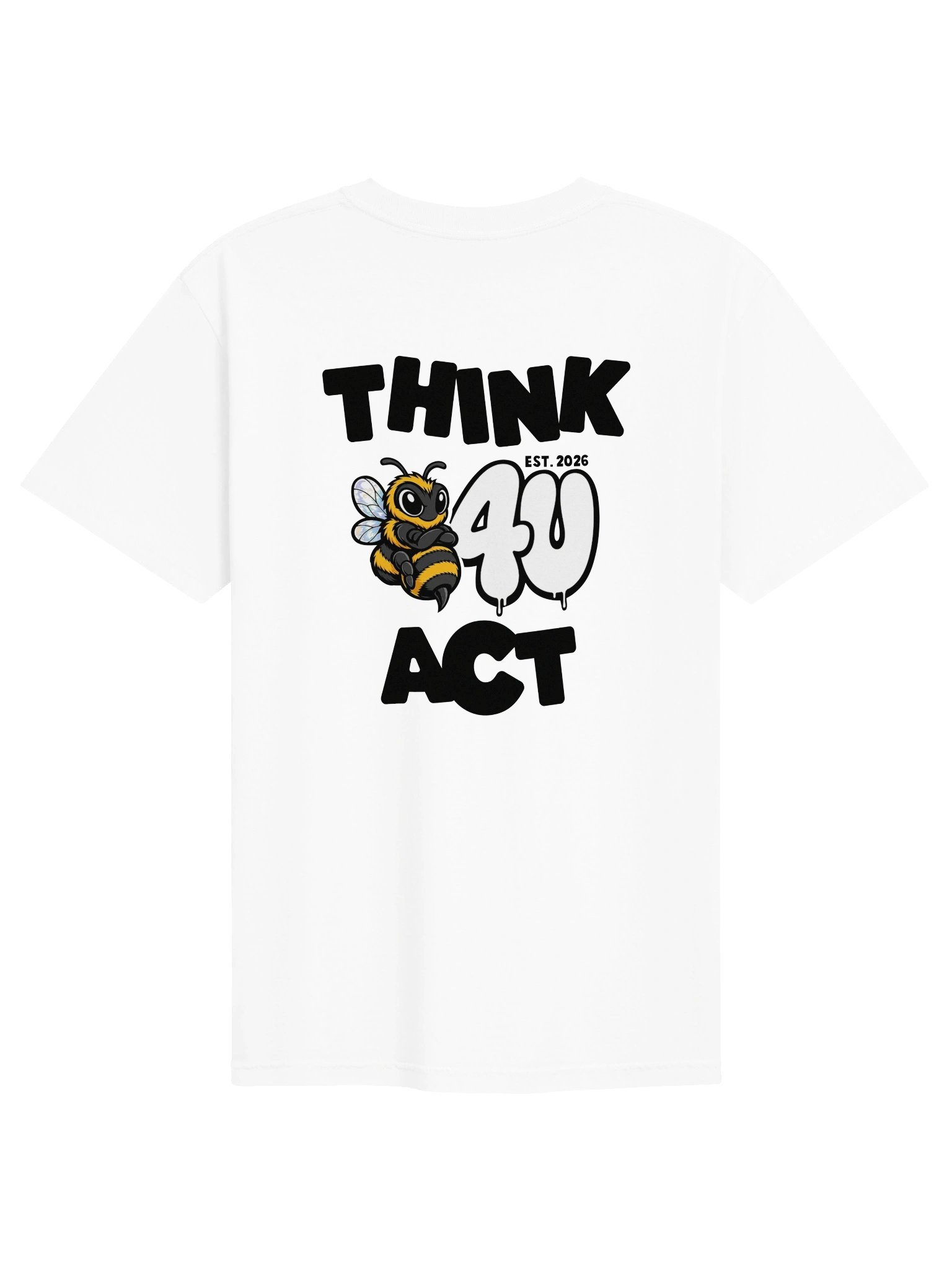 THINK BEFORE YOU ACT Graphic Tee product image (2)
