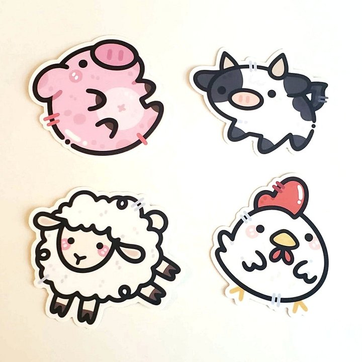 Farm Animal Sticker Pack product image (2)