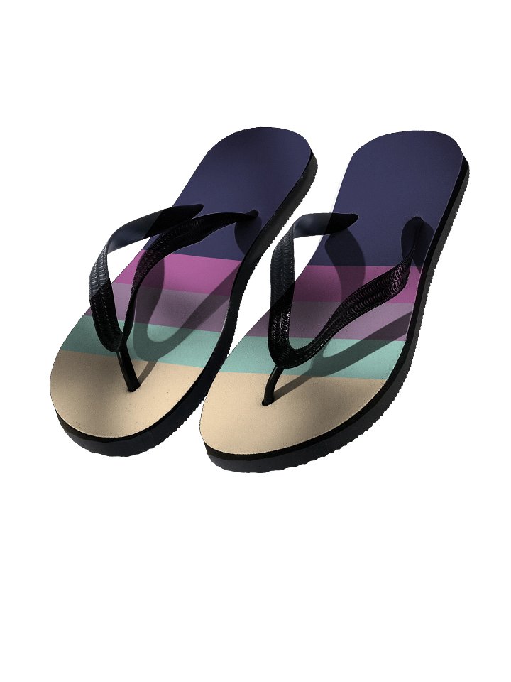 Vibrant Footprint Flip-Flops product image (1)