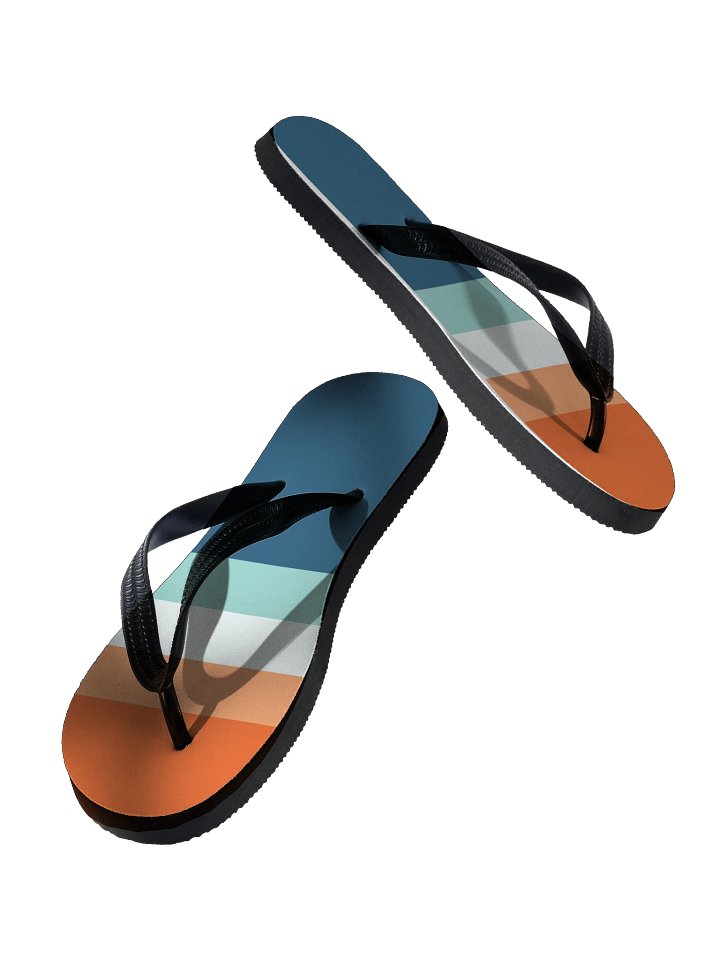 Sunset Stripes Flip-Flops product image (2)