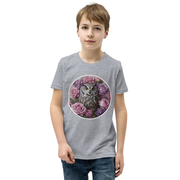 Owl and Roses Youth T-Shirt product image (6)