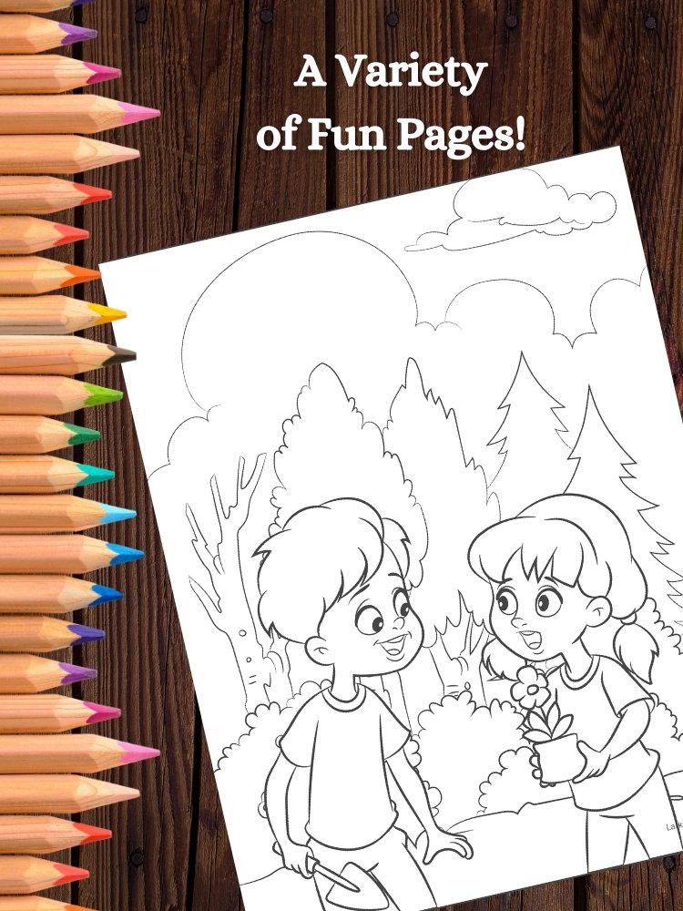 Service Week Coloring Pages Kids Doing Community Service Printable Coloring Pages | Larkspur and Tea