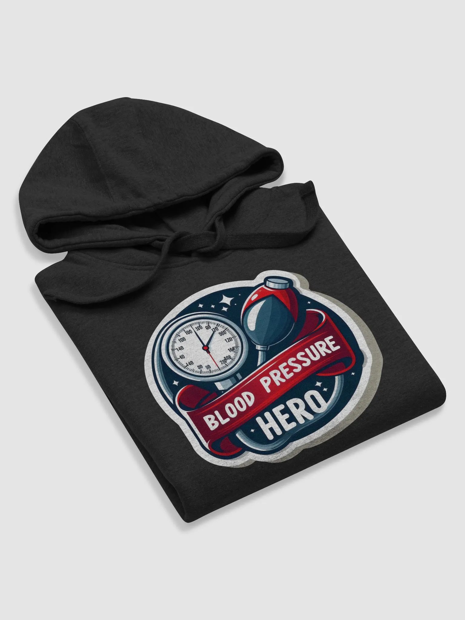 Heroic Blood Pressure Monitor Unisex Hoodie product image (44)