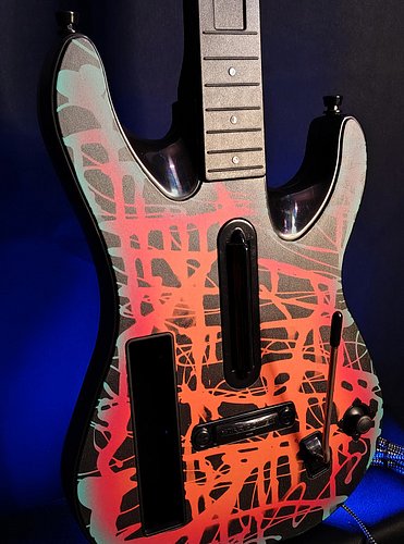 Custom Painted Shredder - Modded WT guitar and more going live on our website soon!

1 of 1 Mech Modded Guitar Hero Controlle...