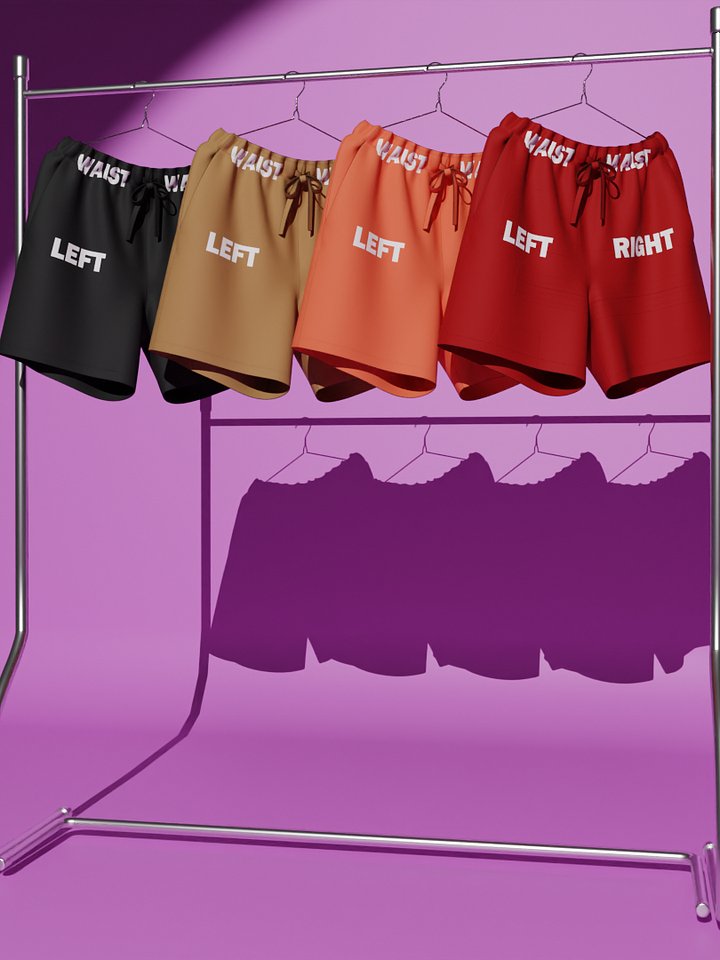 Shorts on Hanger with Mild Wind Animation product image (1)