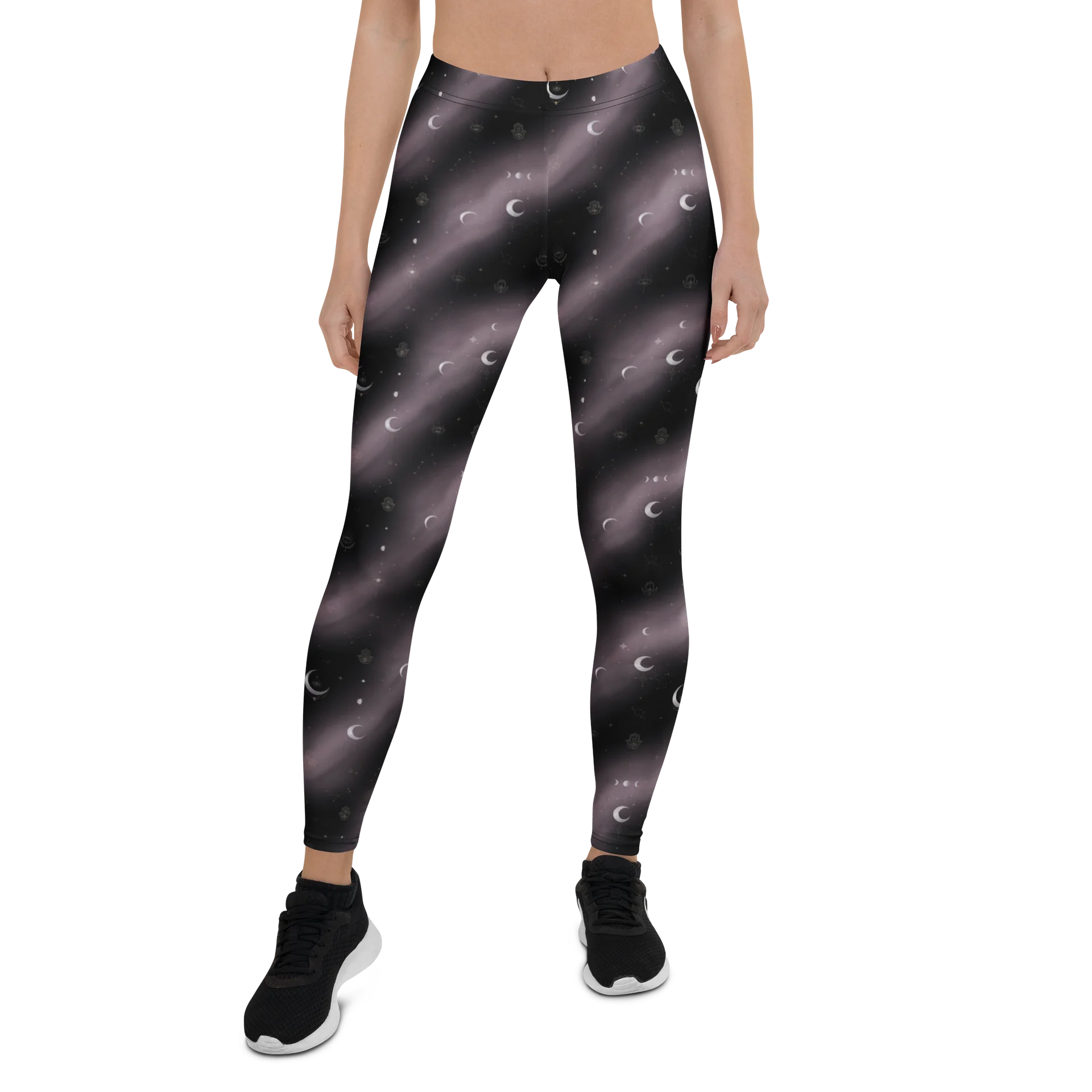 Fethria Women’s Celestial Moon Phase Yoga Pants product image (5)