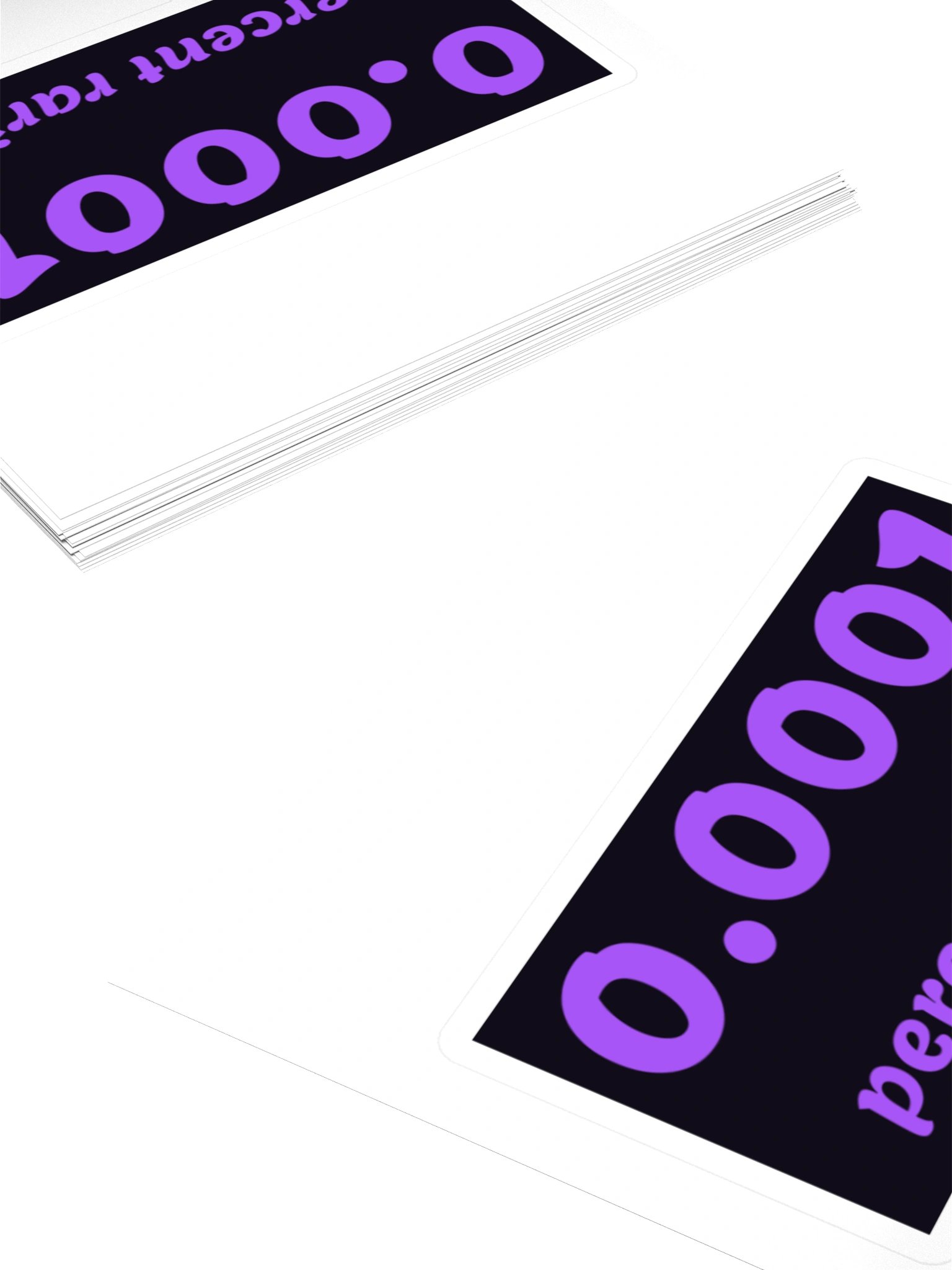 0.0001% Rarity — Block Sticker product image (4)