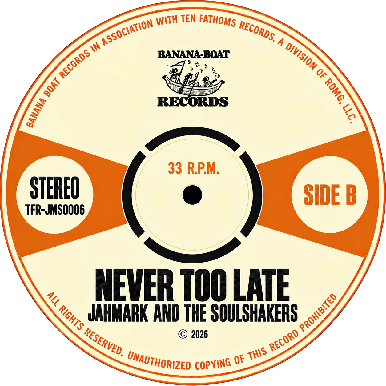 Soulshakers / Never Too Late (7″ Vinyl) product image (2)