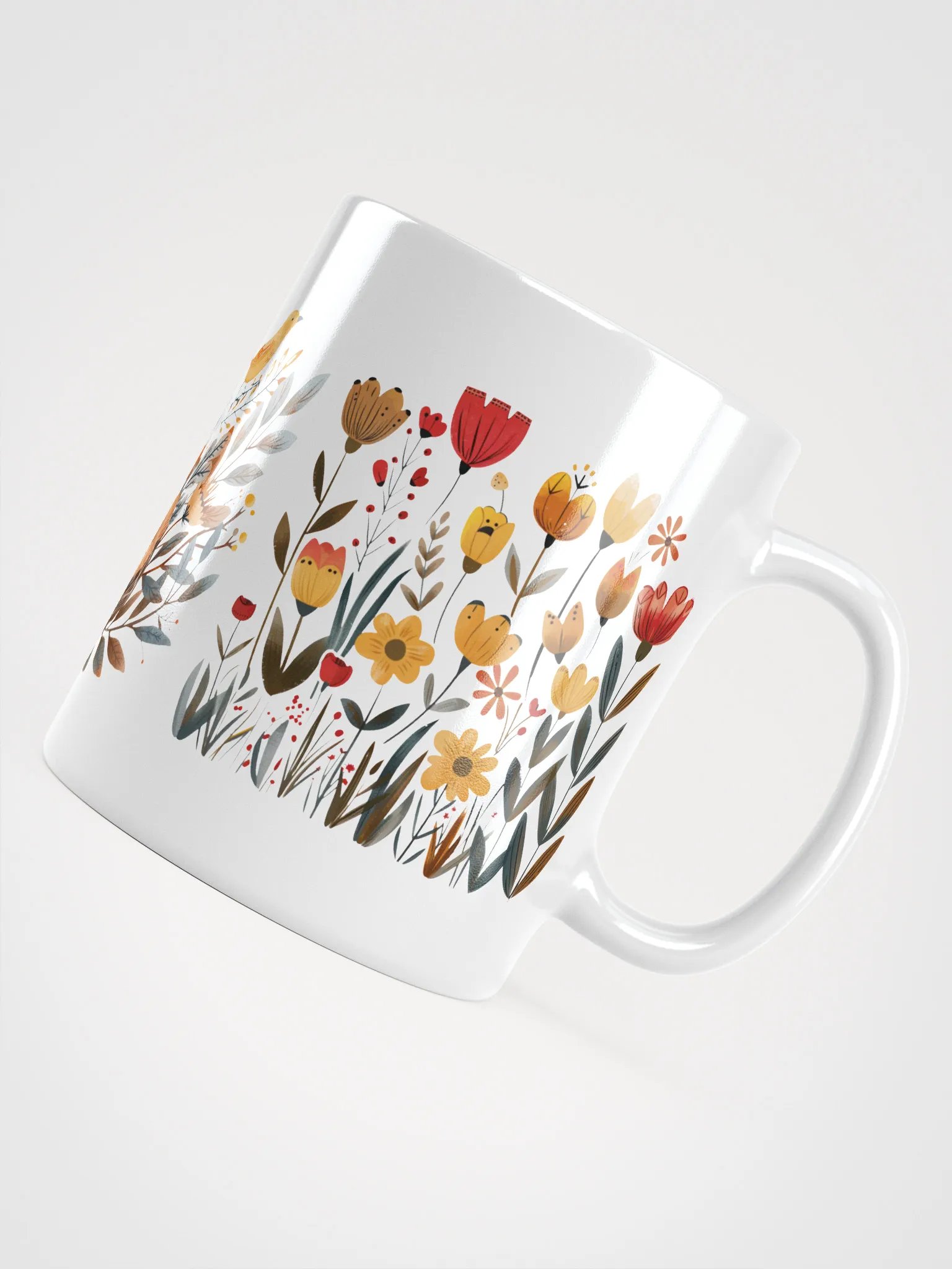 Panoramic Nesting Beauty Floral Mug product image (5)