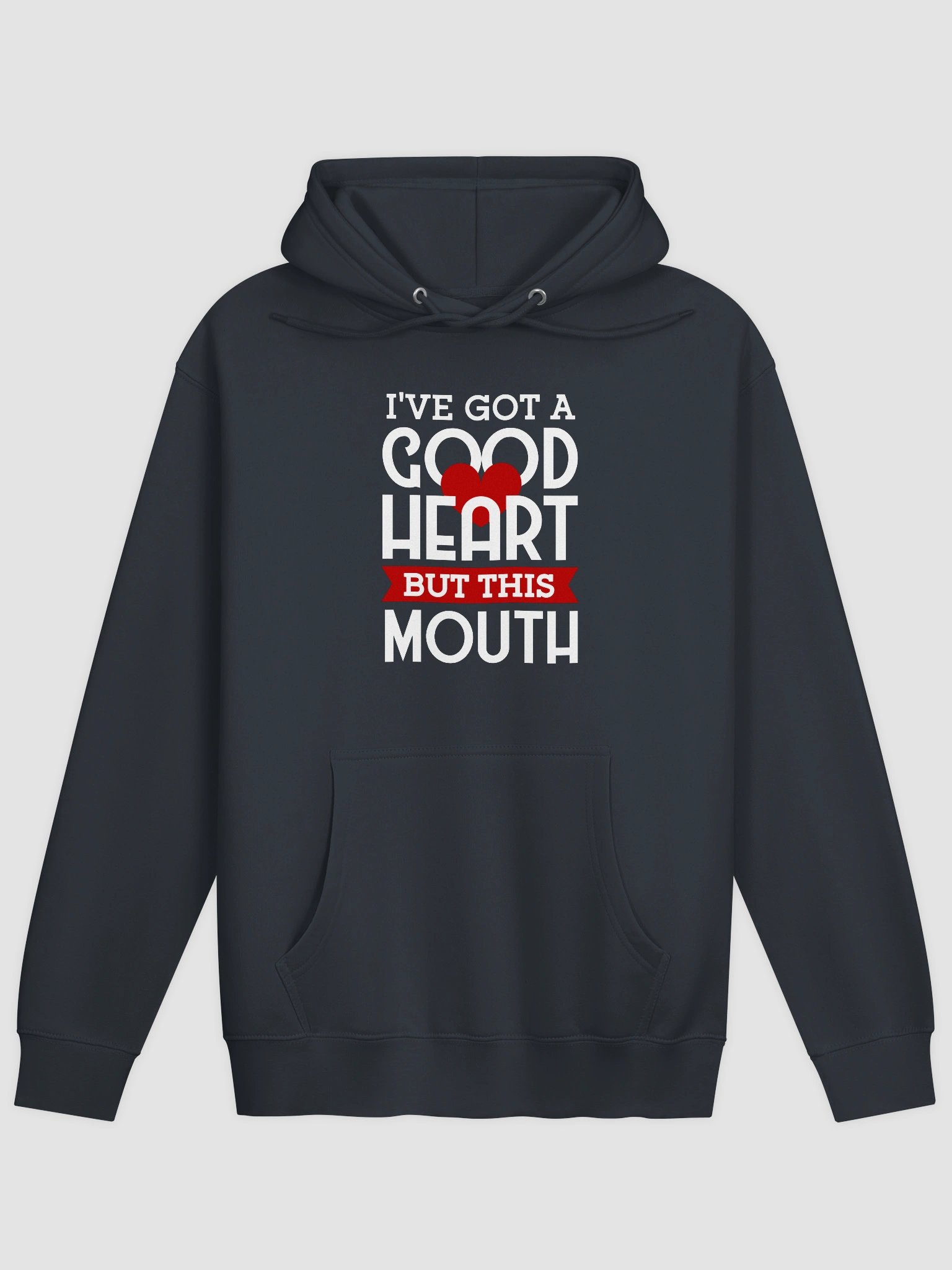 "Good Heart, Sassy Mouth Hoodie – Stay Cozy with Attitude!" product image (1)