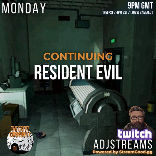 Later, 9pm UK Time, will I finally finish my first ever playthrough of the classic survival horror game, Resident Evil?

1pm ...