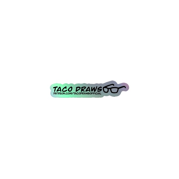 TacoDraws Logo Holo Sticker product image (1)