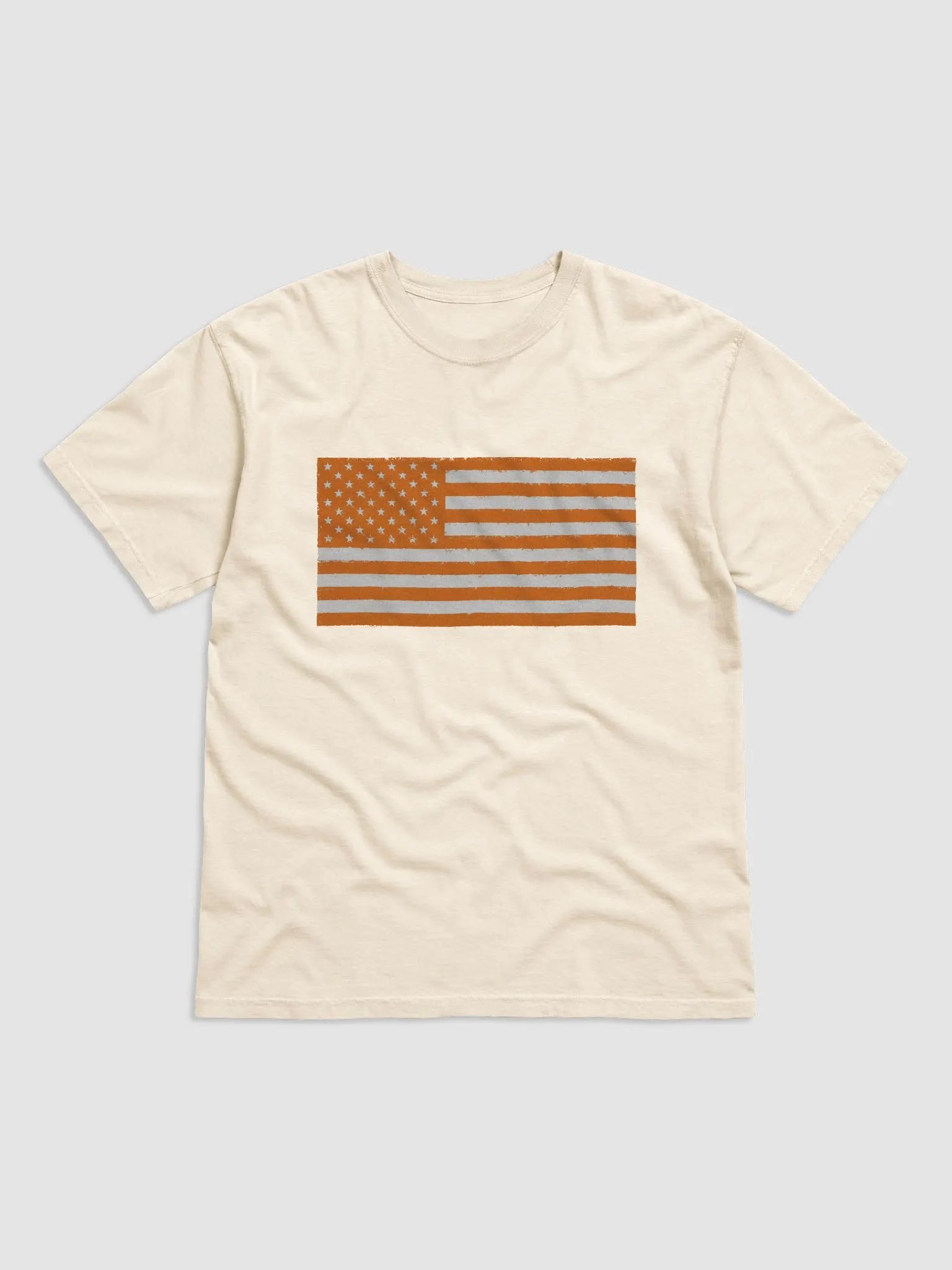 Vintage Orange American Flag Tee product image (1)