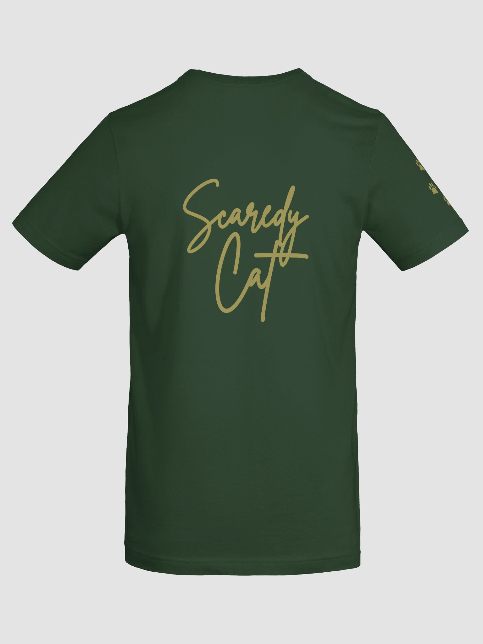 Whimsical 'Scaredy Cat' Handwritten T-Shirt product image (13)