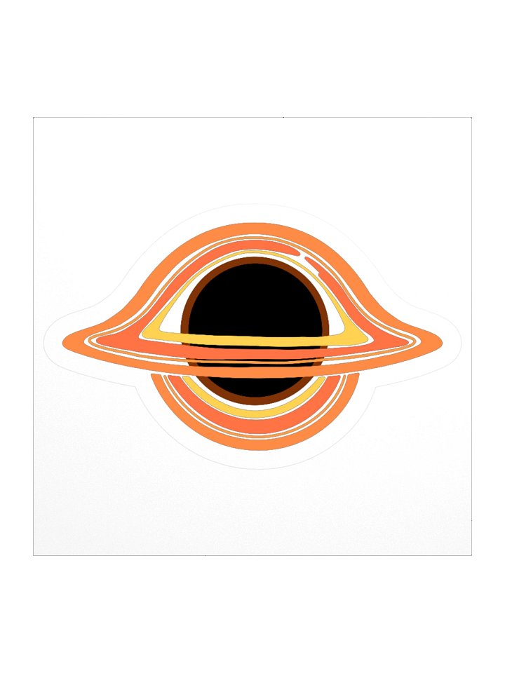 Black Hole Kiss Cut Sticker - Space Explorer Collection product image (1)