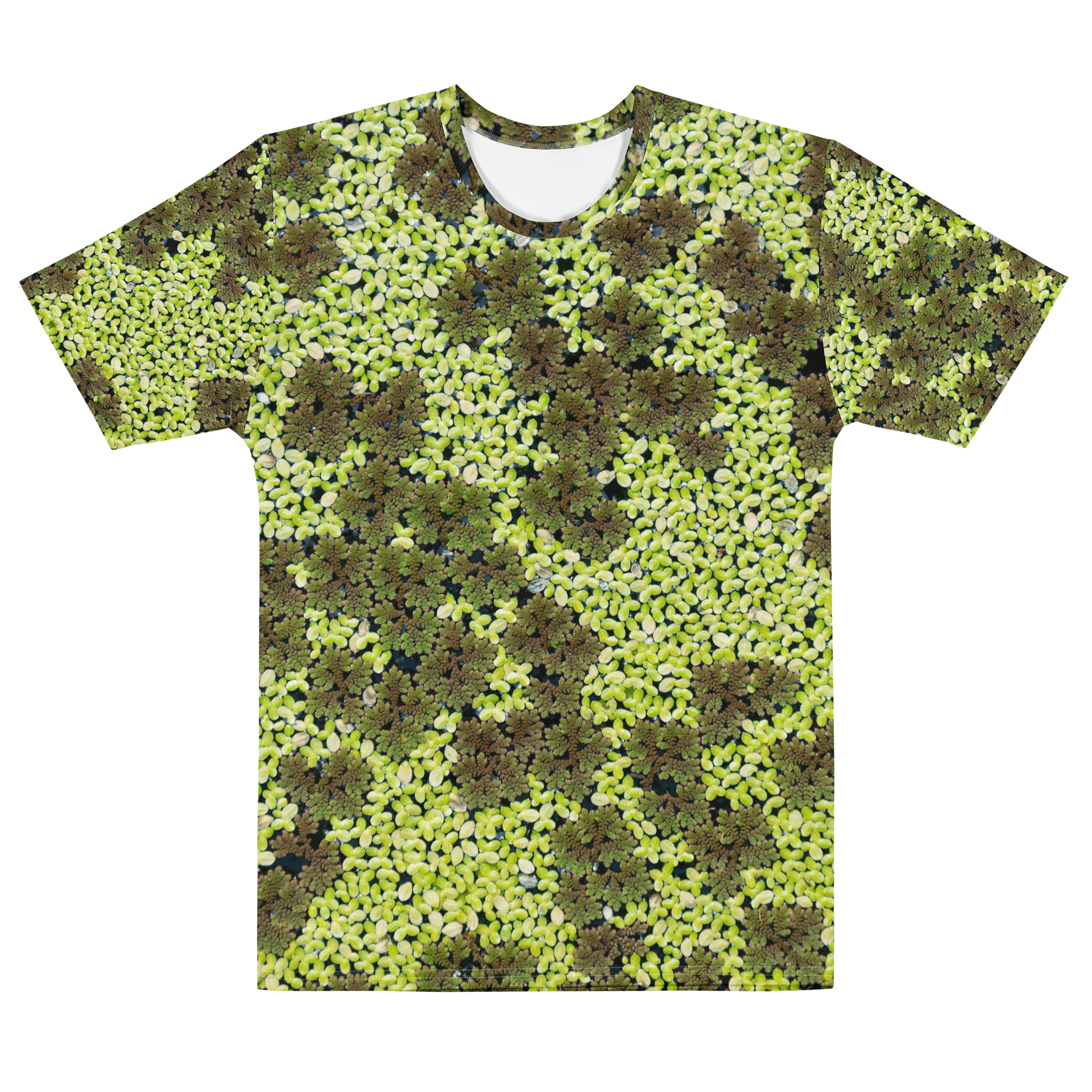 Verdant Life Light Men’s All-Over Print Natural Cotton Forest Crew Neck T-Shirt product image (1)