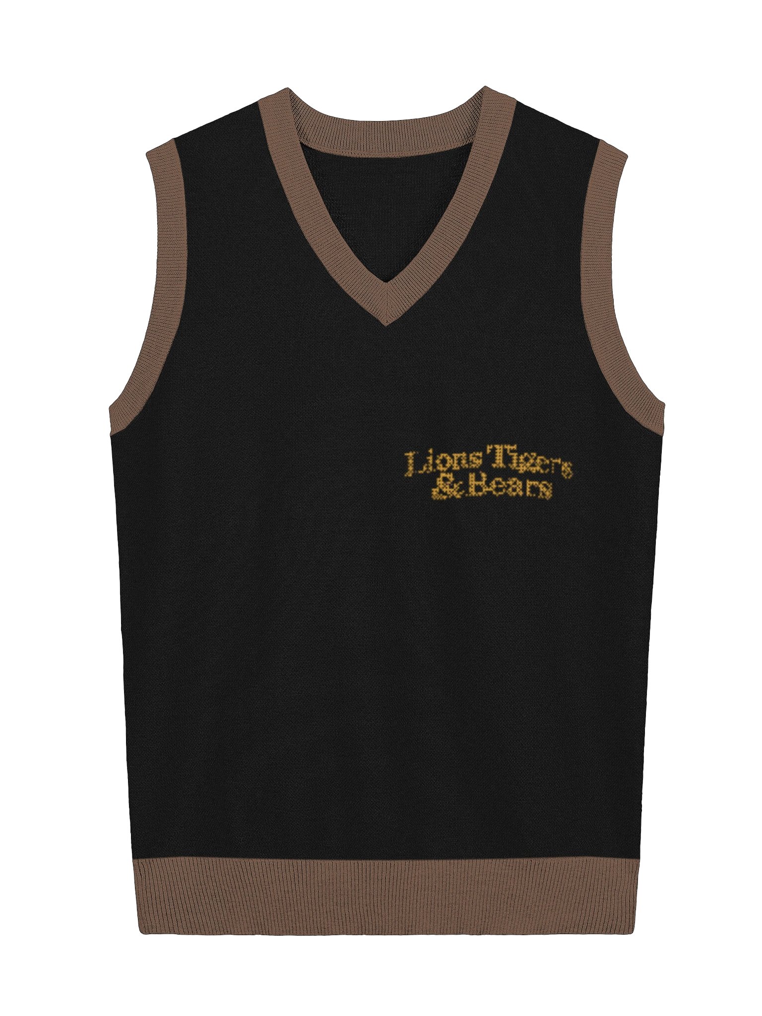 Lions Tigers & Bears Knit V-Neck Pullover Vest product image (1)