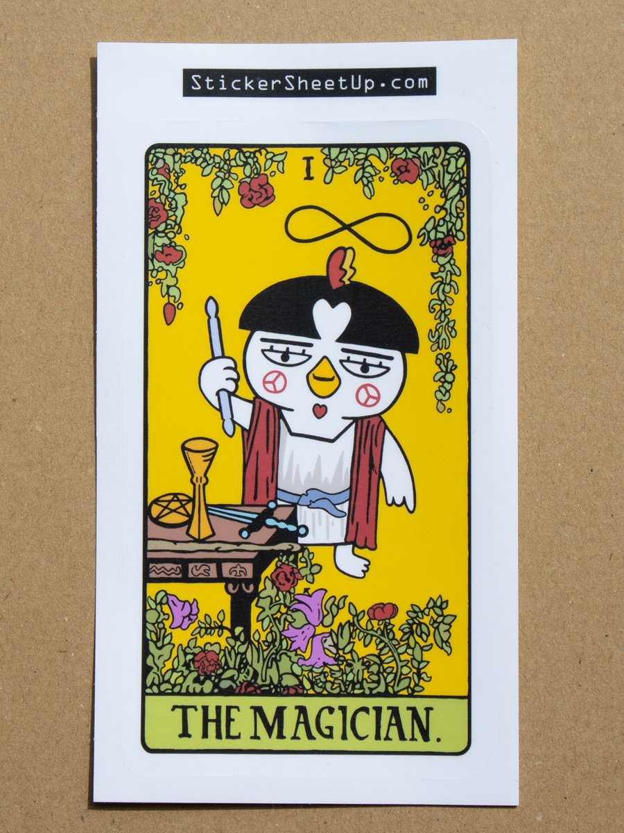 The Magician Tarot Card Sticker / Spicy Noodle Edition product image (1)