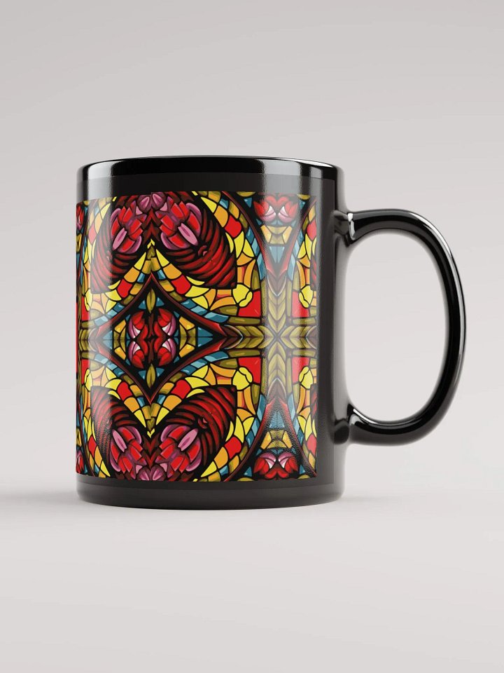8T Sips Mosaic Black Glossy Mug product image (1)