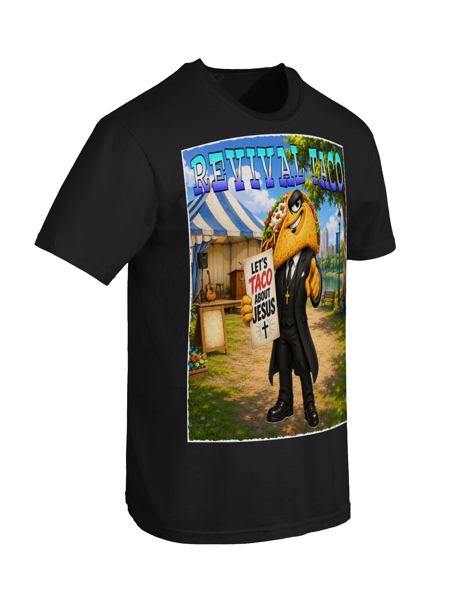 Revival Taco Jesus Cartoon Tee - The Taco Family product image (66)