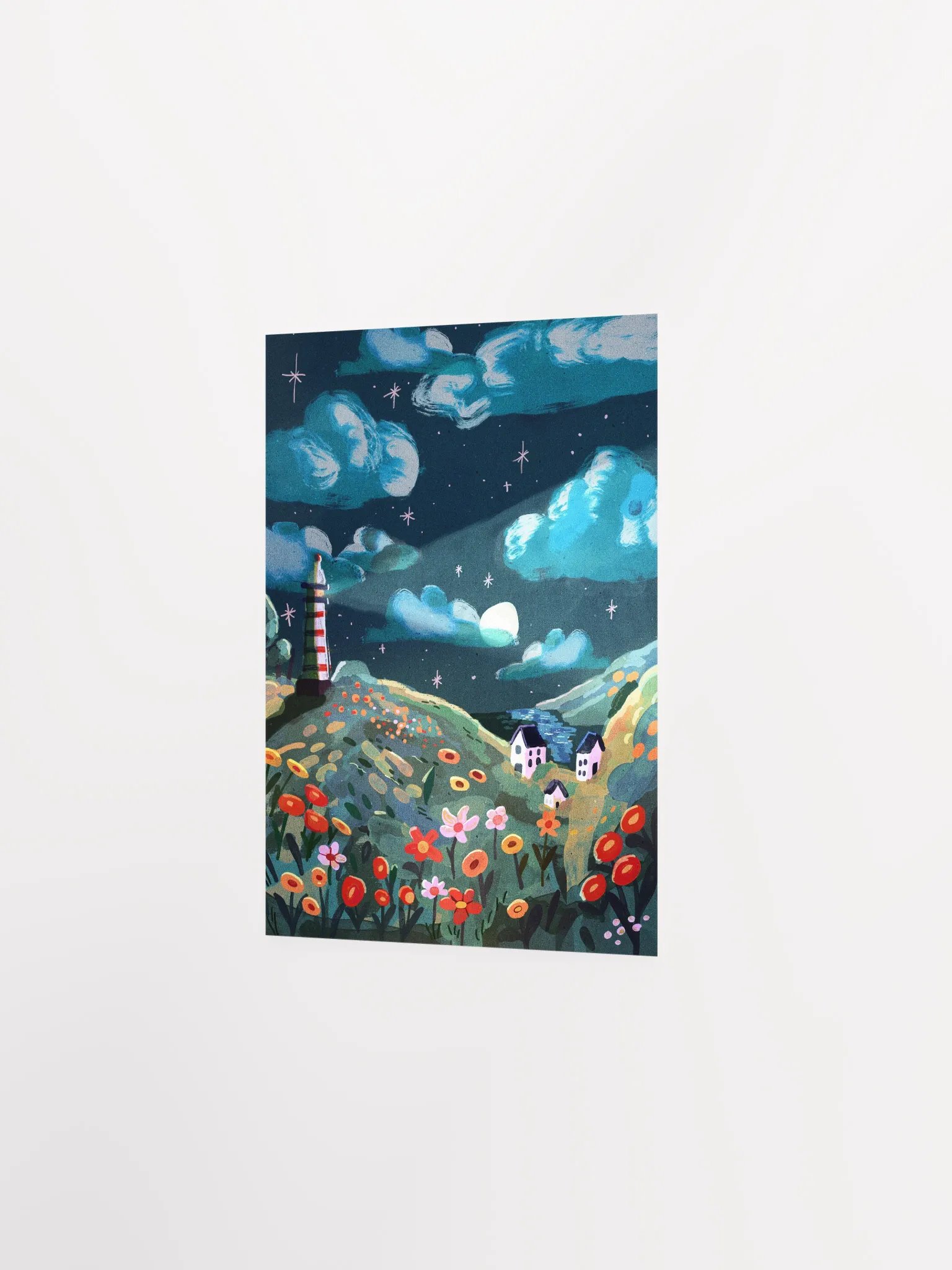 Lighthouse in the Night Art Print product image (3)
