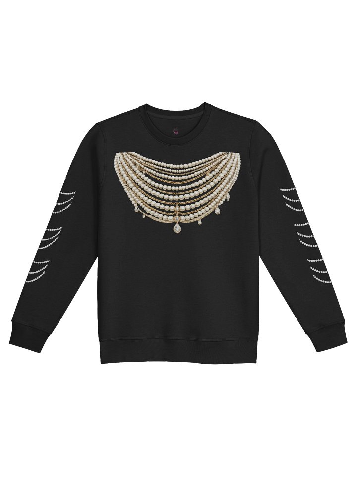 Lux Layered Pearl & Gold Teardrop Necklace product image (1)