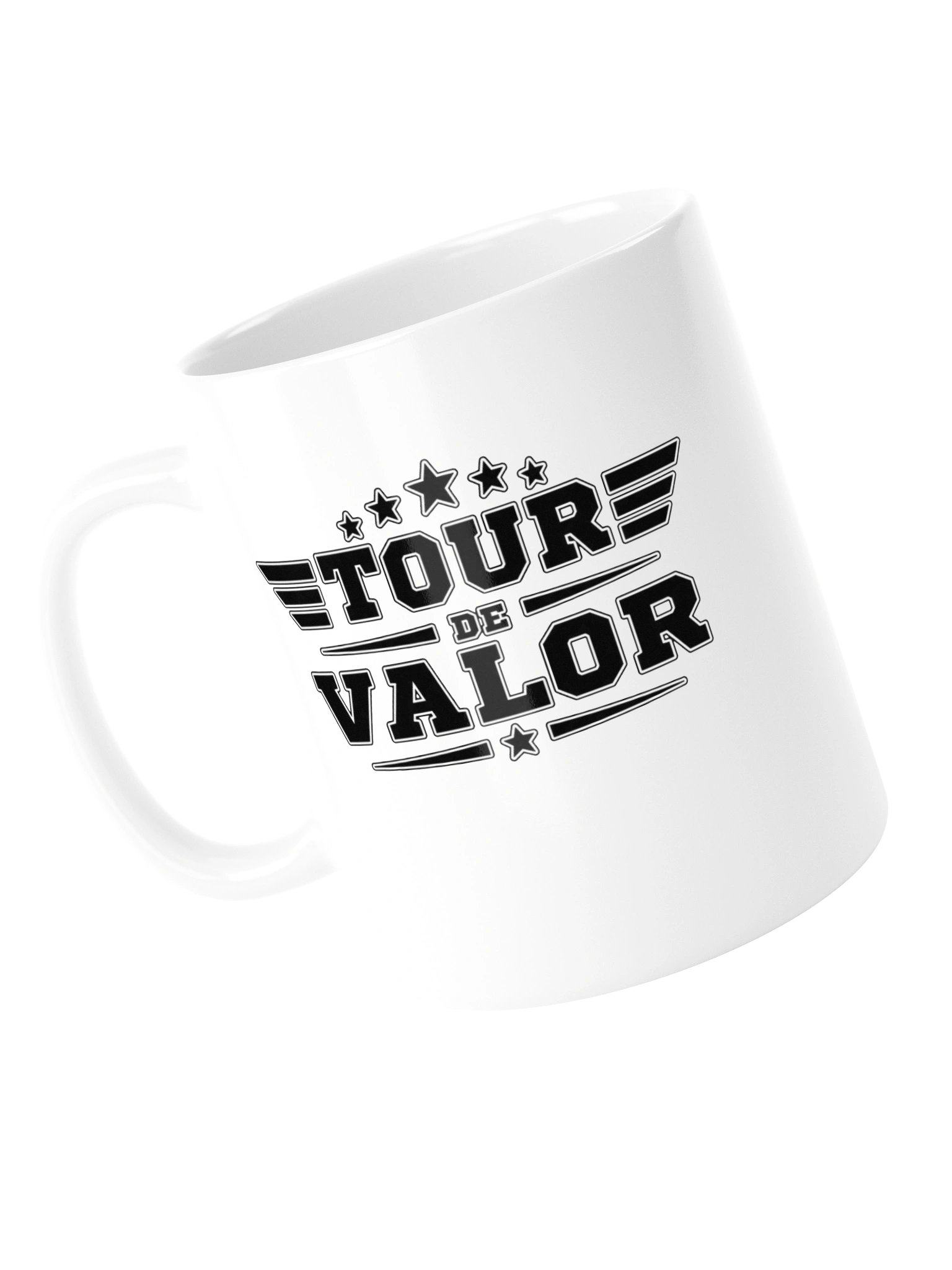 Tour de Valor Black & White Mug product image (1)