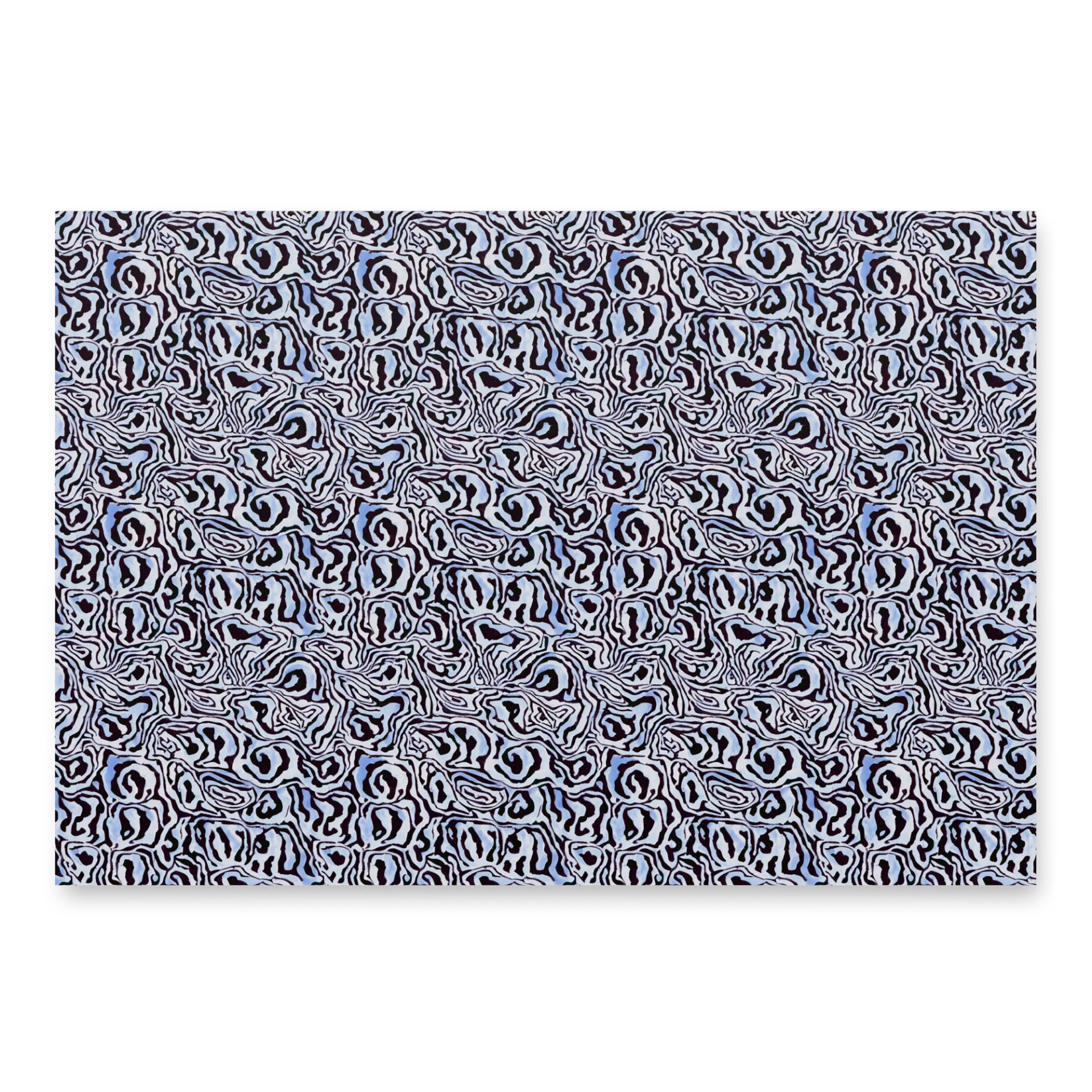 Blue Black Snake Pattern Paper product image (2)