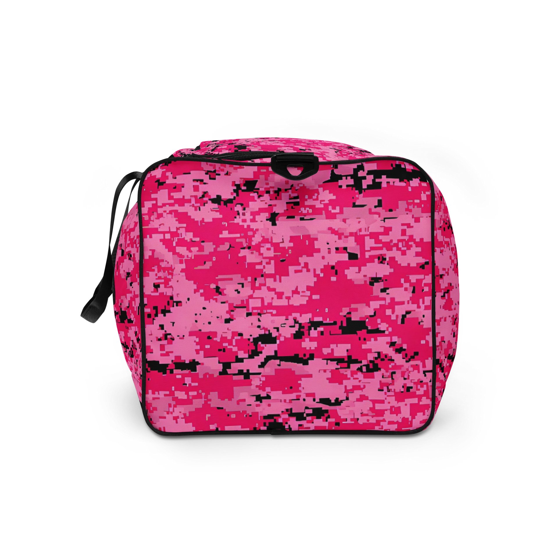 Pixelated Pink Camo All-Over Duffle Bag product image (9)