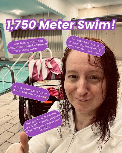 I just did my longest swim yet on 2026 - 1,750m!

This has been a really hard winter. But I’m so glad to have a 25m pool in m...