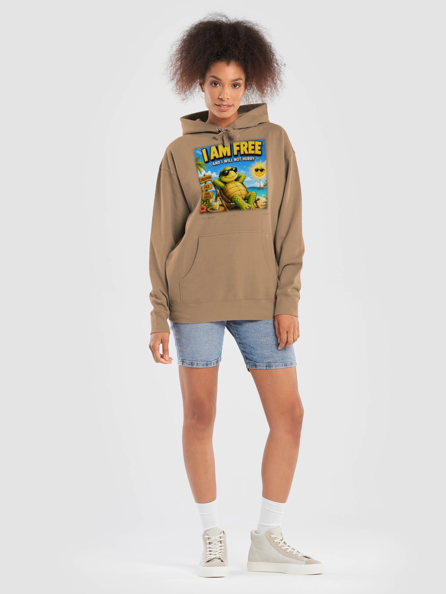 I Am Free Turtle Hoodie – Premium Slow Living Pullover product image (4)