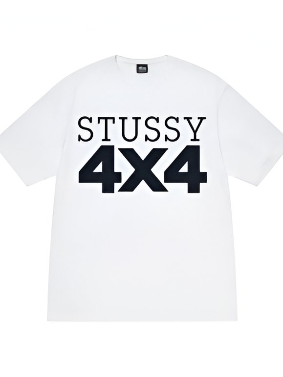 STUSSY 4X4 TEE WHITE product image (1)