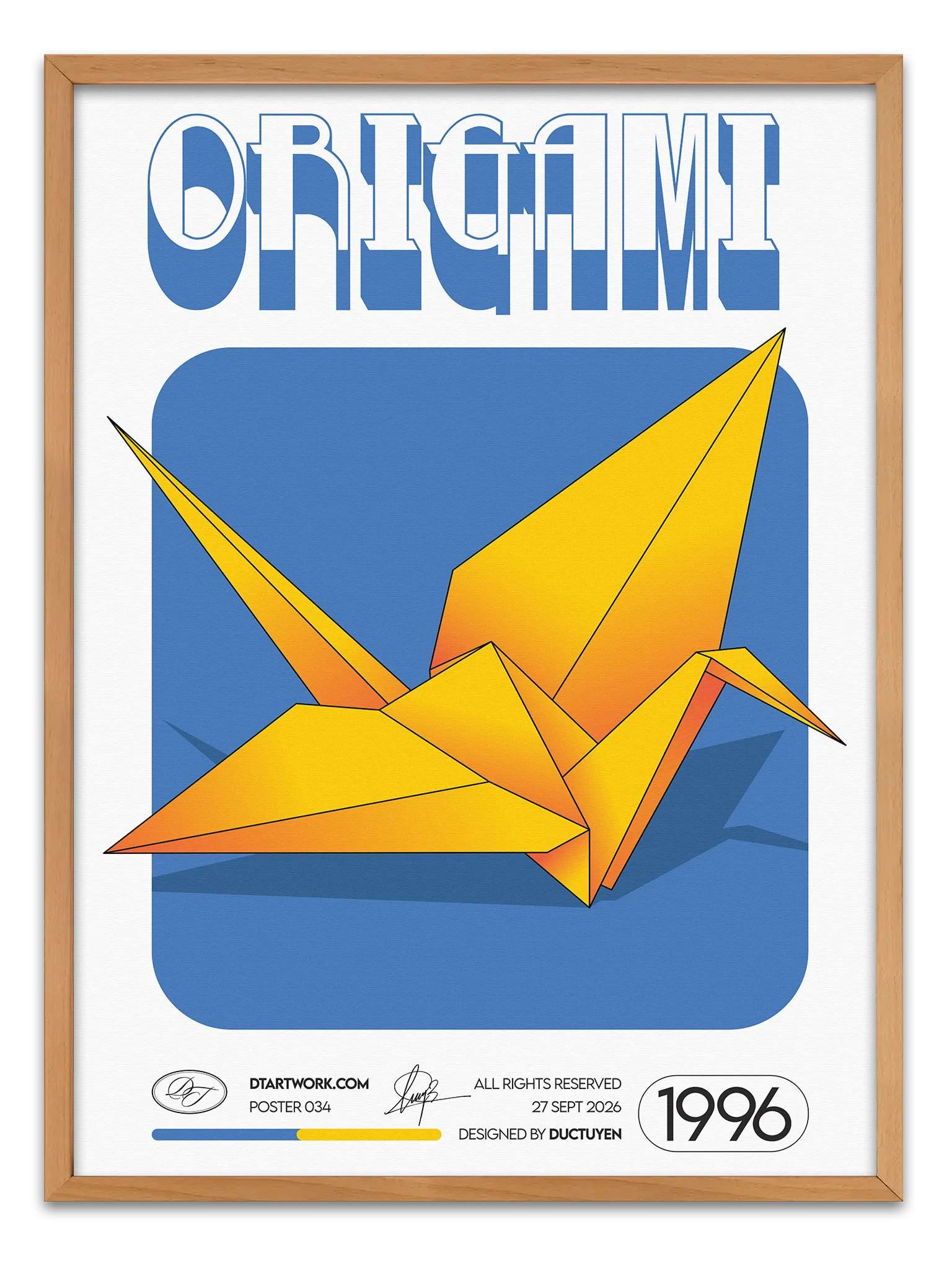 "ORIGAMI" Framed Poster product image (33)