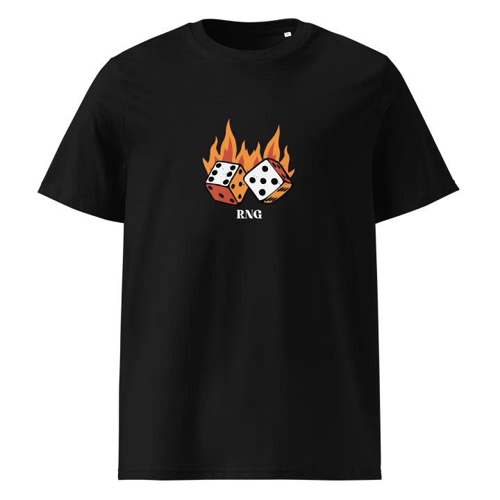 RNG Flaming Dice T-Shirt - 100% cotton product image (1)