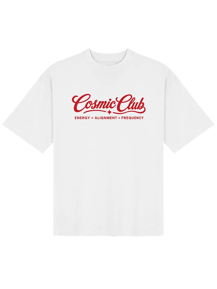 Cosmic Club Oversized Tee White product image (1)