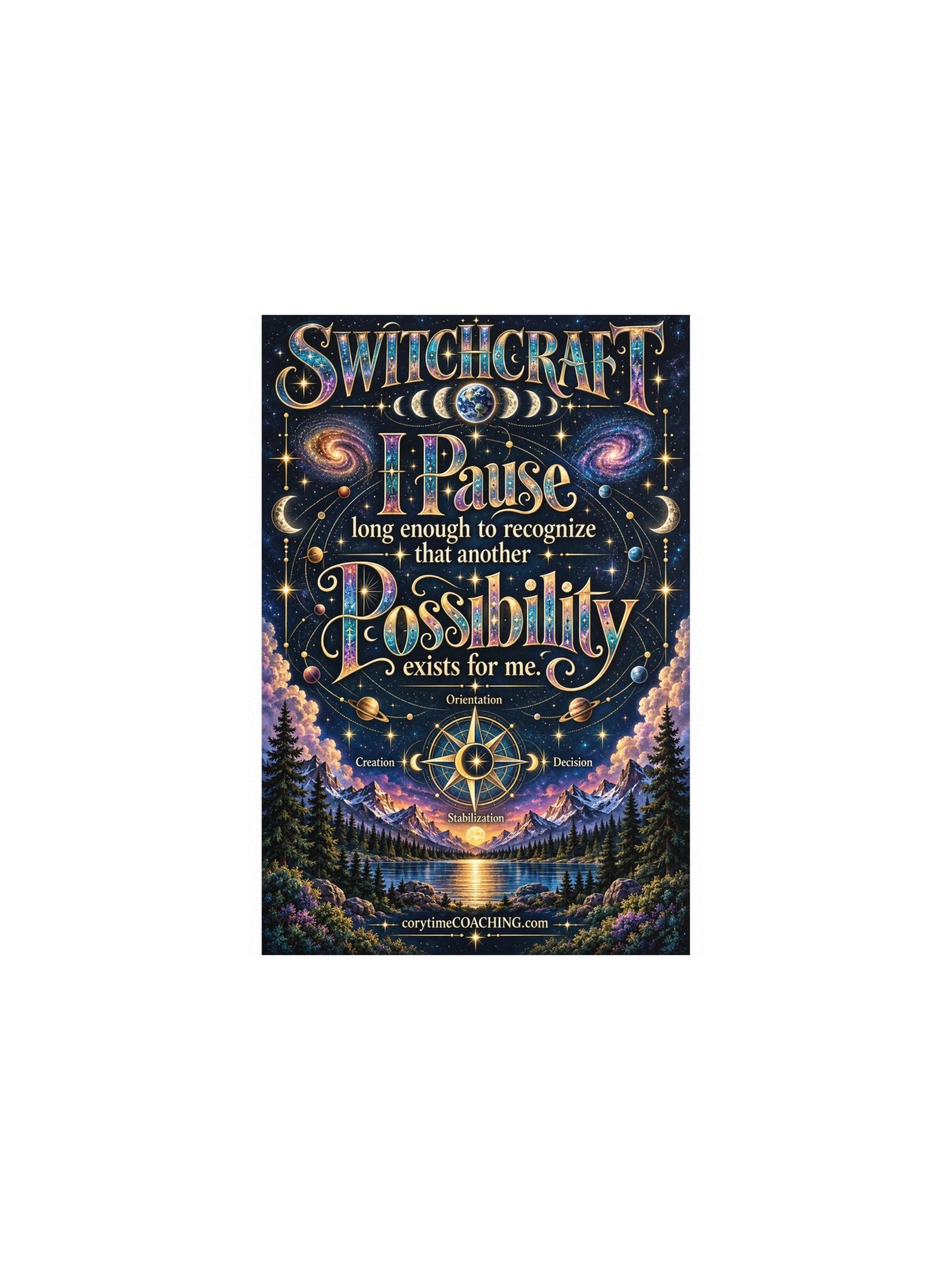 corytimeCOACHINGmerch SWITCHCRAFT Enhanced Matte Paper Poster product image (1)